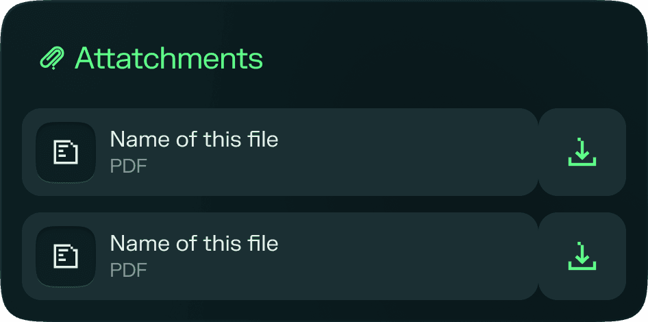 Finding attachments